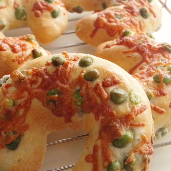 夏に食べたい枝豆のパンとお弁当にいいドックパン