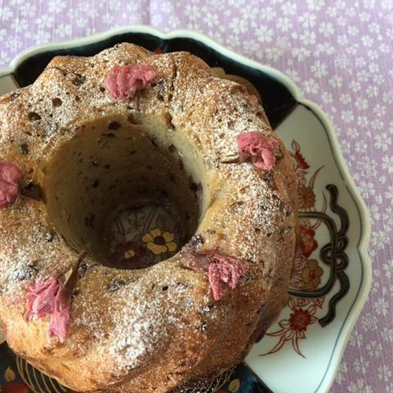 ホシノ天然酵母で作る桜クグロフ&日本茶　煎茶と玉露の飲み比べ