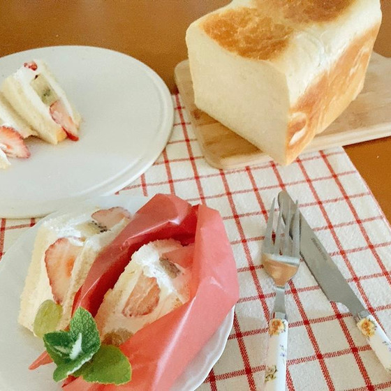 ホシノ酵母で作る角食パン＆フルーツサンド