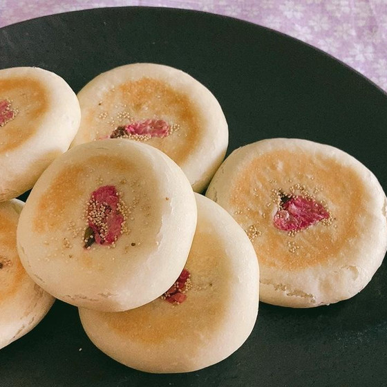 春を感じる　ホシノ酵母　桜の白焼きあんパン　動画レッスン