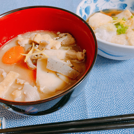 【５名限定】夕飯はこれで決まり！　絶品豚汁、簡単揚げ出し豆腐、生姜ご飯　ポカポカ料理