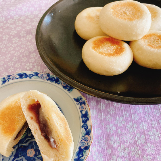 ホシノ酵母　ぎゅうひ入りあんパン＆美味しい日本茶の淹れ方