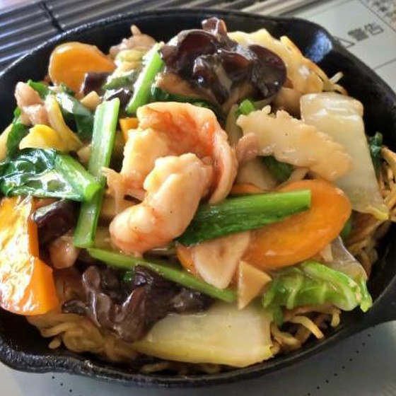「海鮮あんかけ焼きそば」で中華料理レッスン