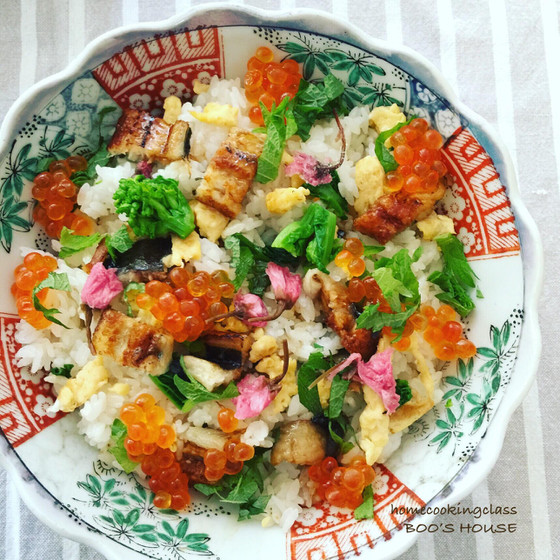 中華蒸籠でふわふわ焼売＆華やか！穴子お祝いちらし寿司
