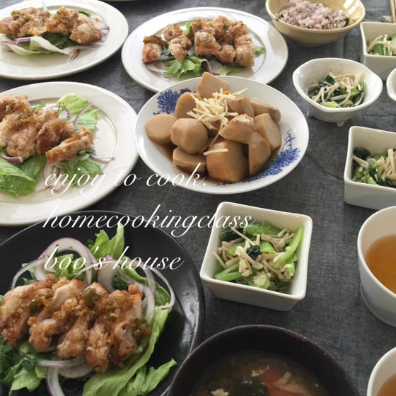 【基本の家庭料理】油淋鶏と季節野菜の御菜レッスン♪