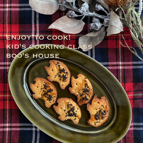 【子供お菓子&パン教室】バターナッツ南瓜型ぬきクッキー&全粒粉ホットドッグ