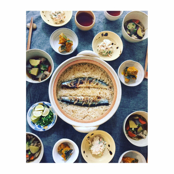 【旬食材で季節の家庭料理】新米の美味しい季節！旬の魚で土鍋ごはん