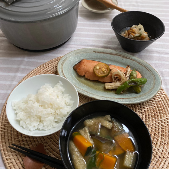 【一汁二菜季節の家庭料理①】秋鮭の幽庵焼き