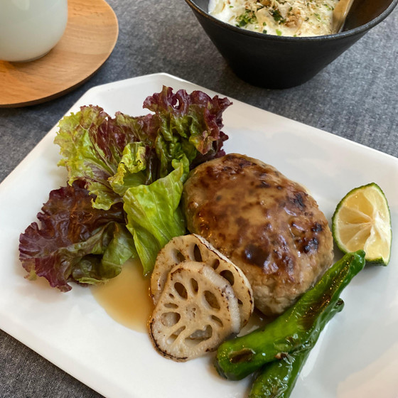 【一汁二菜季節の家庭料理】大豆と牛蒡の和風ハンバーグ