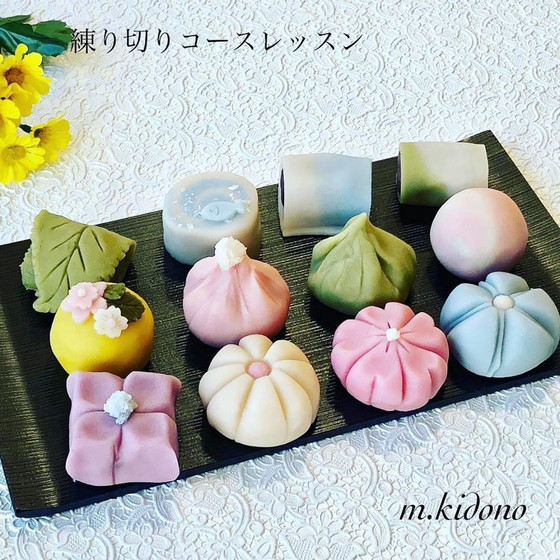 練り切り(和菓子)３回コースレッスン　基礎初級③