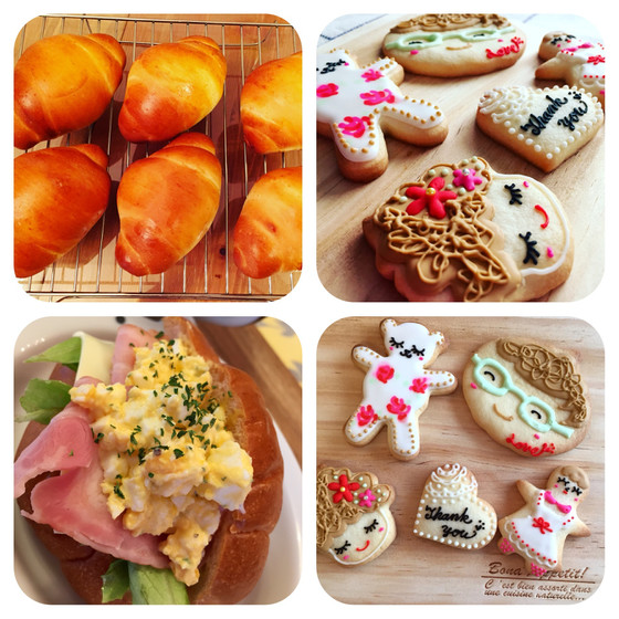 5月ロールパン教室&アイシングクッキー 母の日、父の日