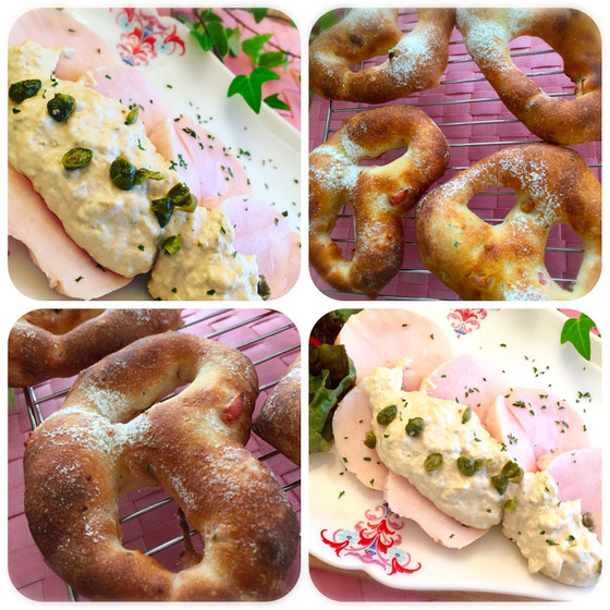 7月パン&プチイタリア料理 『フーガス&鶏ハムトンナート』