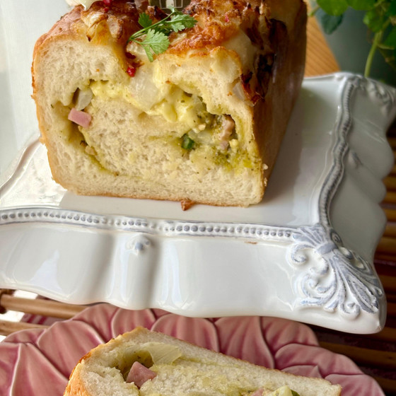 撮影が楽しみな断面萌えブレッド🍞具沢山な豪華パン作り