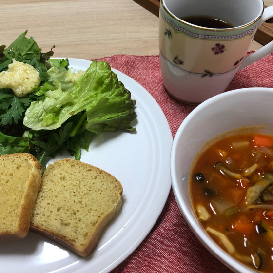 グルテンフリー　ひよこ豆粉使いのひよこ豆ブレッドとひよこ豆クッキー