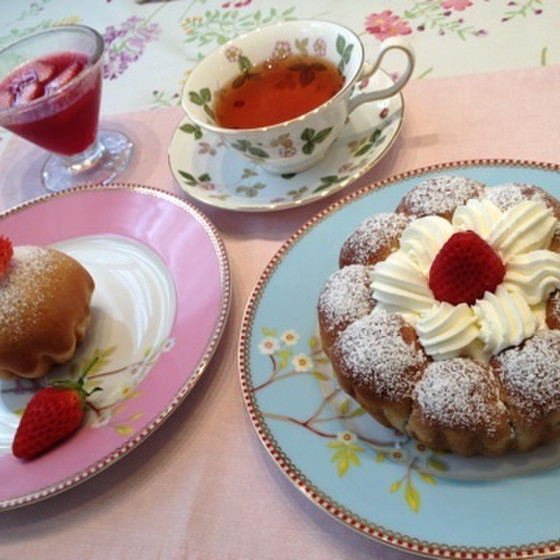 バレンタインレッスン・いちごパフェ＆ベリーベリーゼリー
