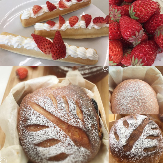 春の単発レッスン 苺のカンパーニュ&ストロベリースティック