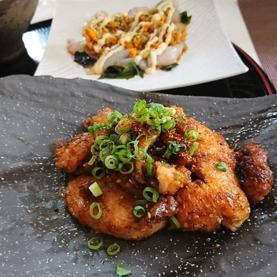 魚をさばく家庭料理