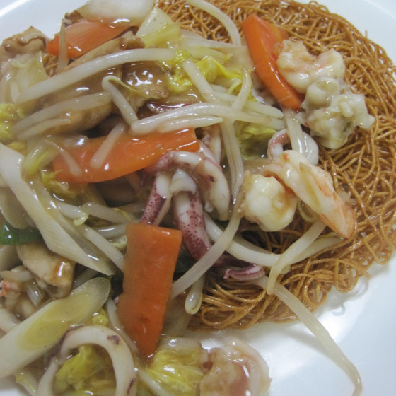 野菜たっぷり皿うどん