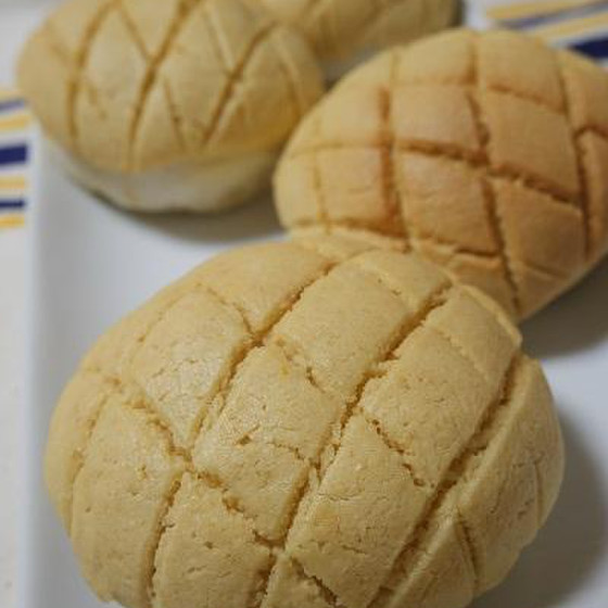 グルテンフリーのメロンパン