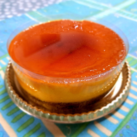 10月はハロウィン　かぼちゃのプリンケーキです