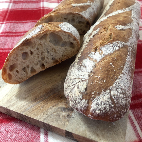 スペルト小麦100％で作る🥖バゲット