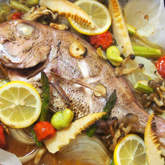 魚料理講座「明石鯛」