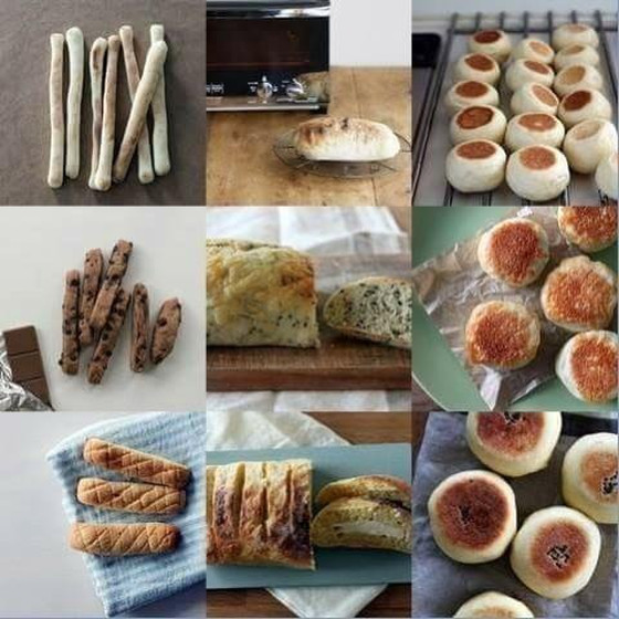 おうちパン講座　全粒粉とくるみパン