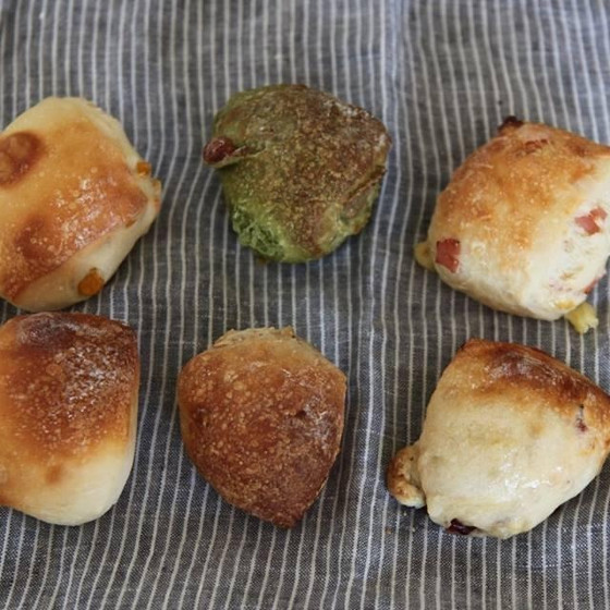 切りっぱなしパン　抹茶と甘納豆＆ふわふわ練乳パン
