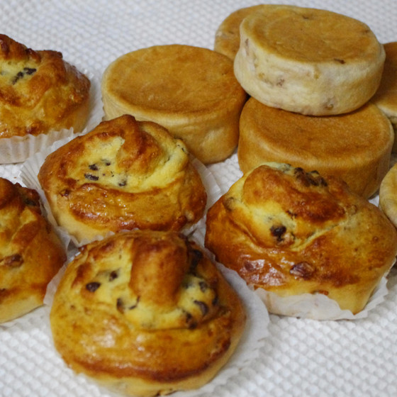 1つの生地から2つのパンに❷:フロマージュ・ノアとチョコナッツロール