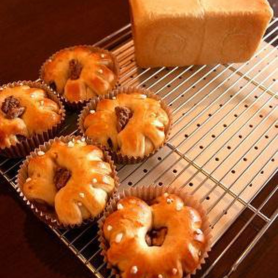 食ぱん・ナッツのリングぱん(ホシノ天然酵母)
