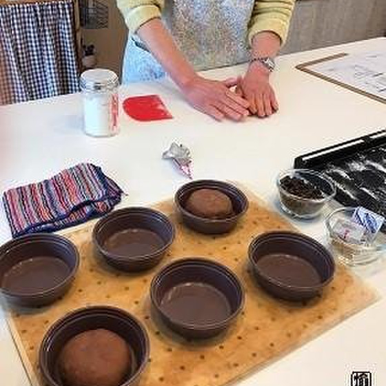 かのこ豆のミルクぱん・ほろ苦チョコレートぱん(ホシノ酵母)