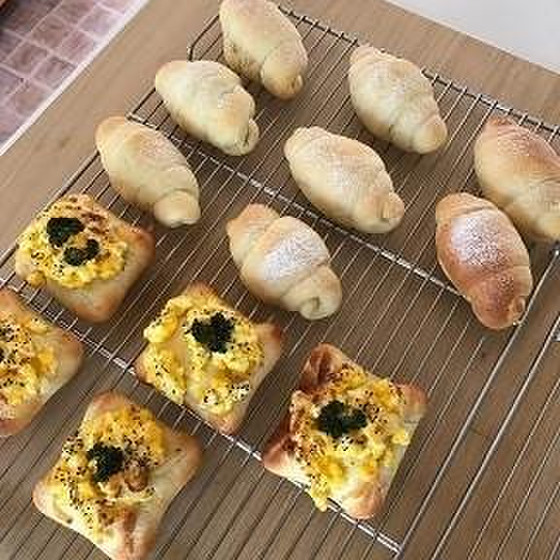 クリームロールぱん・たまごぱん(ドライイースト)