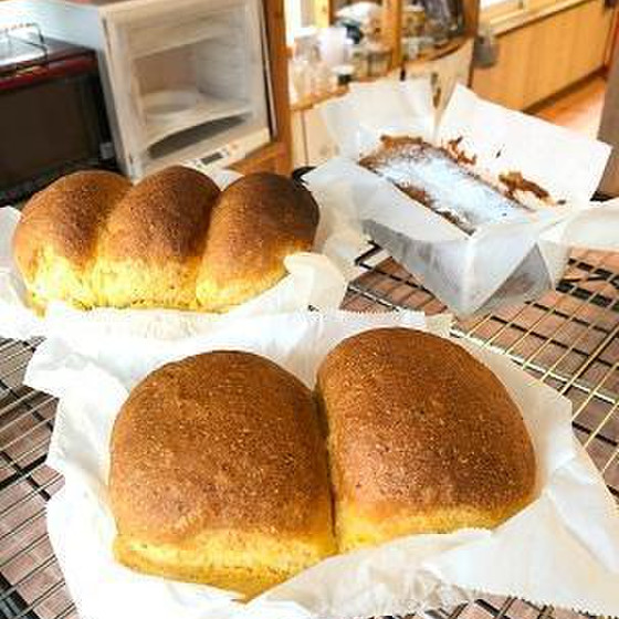 にんじん食ぱん・あずきのバターケーキ(ドライイースト)