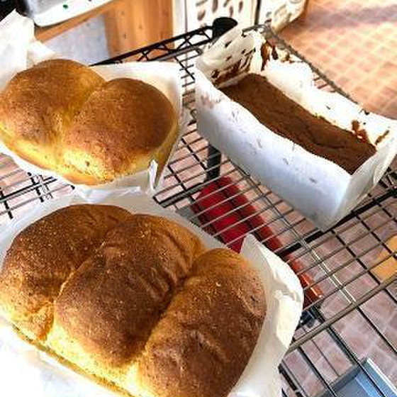 にんじん食ぱん・あずきのバターケーキ(ドライイースト)