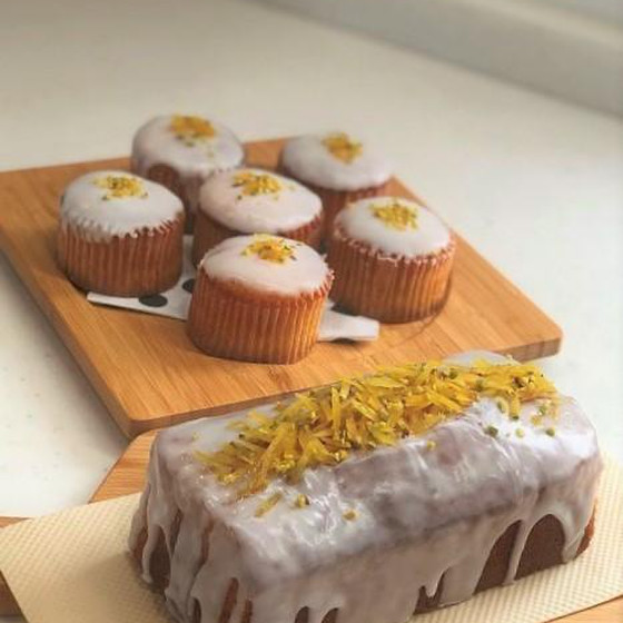 レモンとハチミツのケーキ