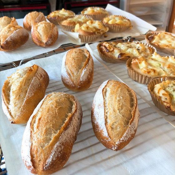 ミニソフトフランス・ポテトグラタン(ホシノ天然酵母)