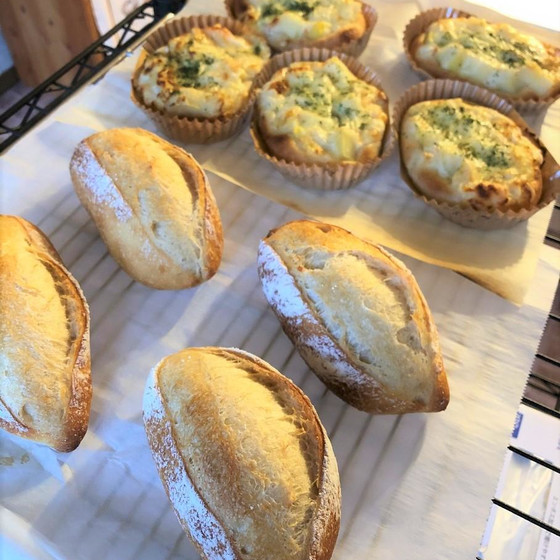 ミニソフトフランス・ポテトグラタン(ホシノ天然酵母)