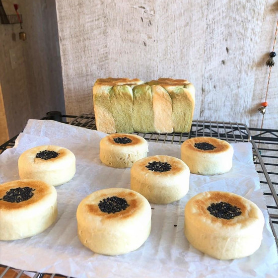 マーブル食ぱん・クリームチーズ入りあんぱん(ドライイースト)