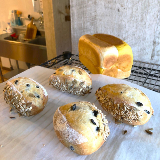 オリーブのぱん・かぼちゃの食ぱん(ドライイースト)