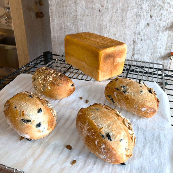 オリーブのぱん・かぼちゃの食ぱん(ドライイースト)