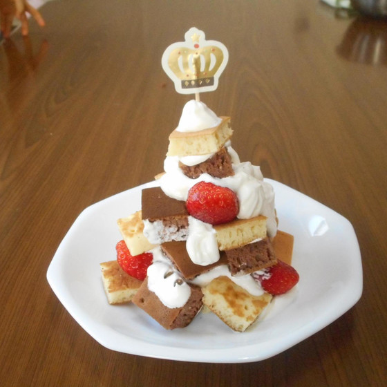 親子で一緒に【1歳半～】ツリーケーキ・サラダづくり