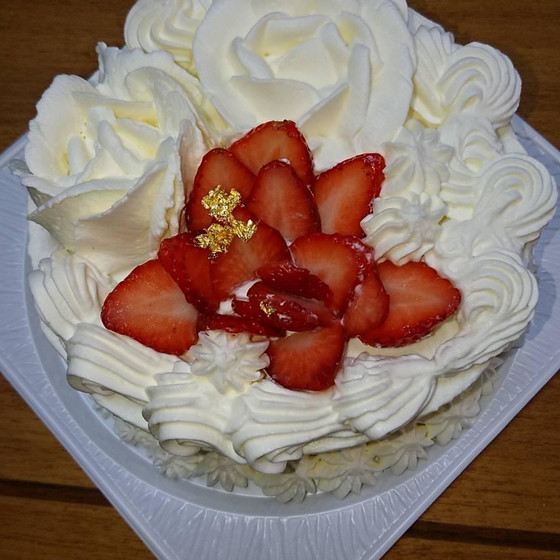 ケーキレッスン　生のクリームケーキ　ジェノワーズのレッスン