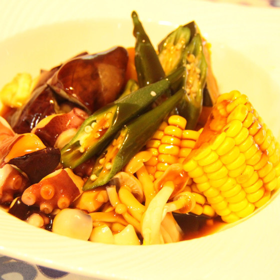 旬の野菜と魚で美養食　「たこ・夏野菜」