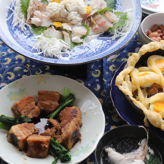 秋の味覚を感じる卓袱料理風（長崎の郷土料理）
