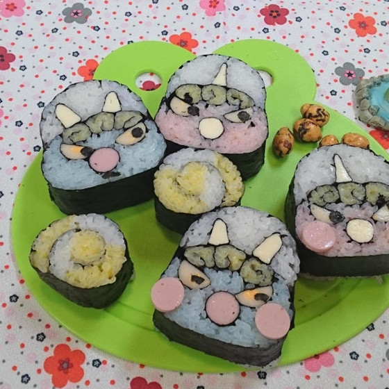 節分のデコ巻き
