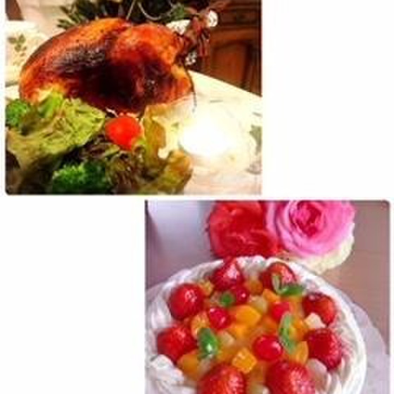 丸鶏1羽＆クリスマスケーキ1ホールお持ち帰りレッスン