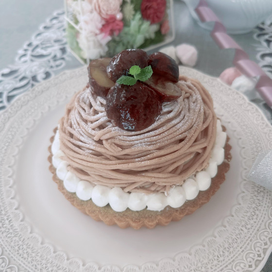 モンブランタルトクリスマスケーキレッスン