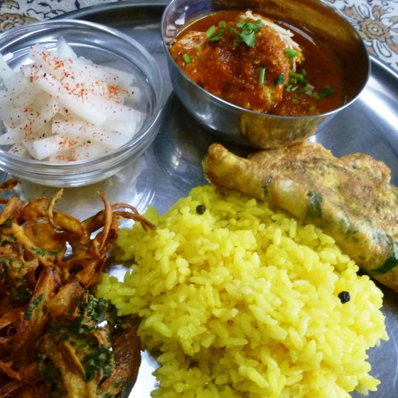 ヒヨコ豆入り肉団子カレー