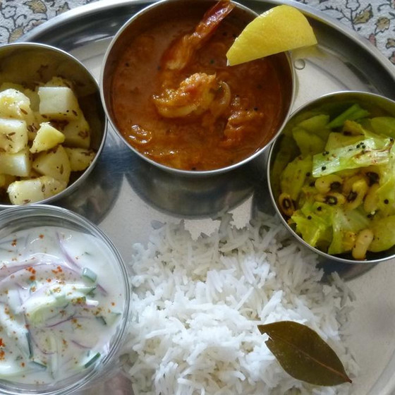 海老のマサラカレー