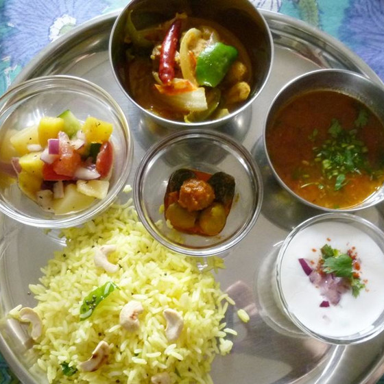 チキンとピーマンのドライカレー
